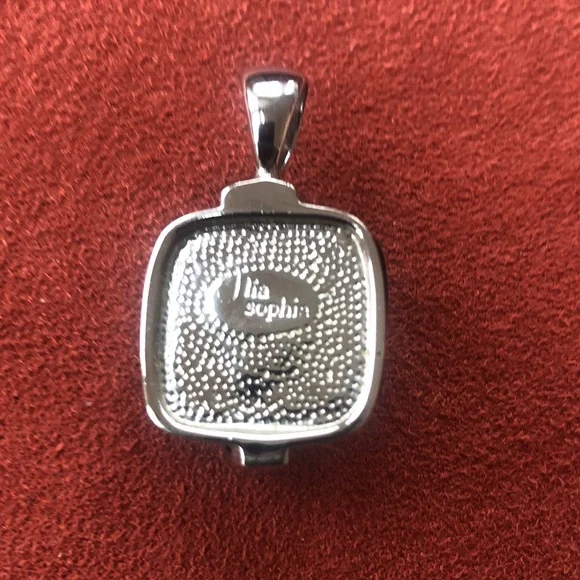 LIA SOPHIA Dark Purple stone in a silver plated setting - Picture 2 of 3